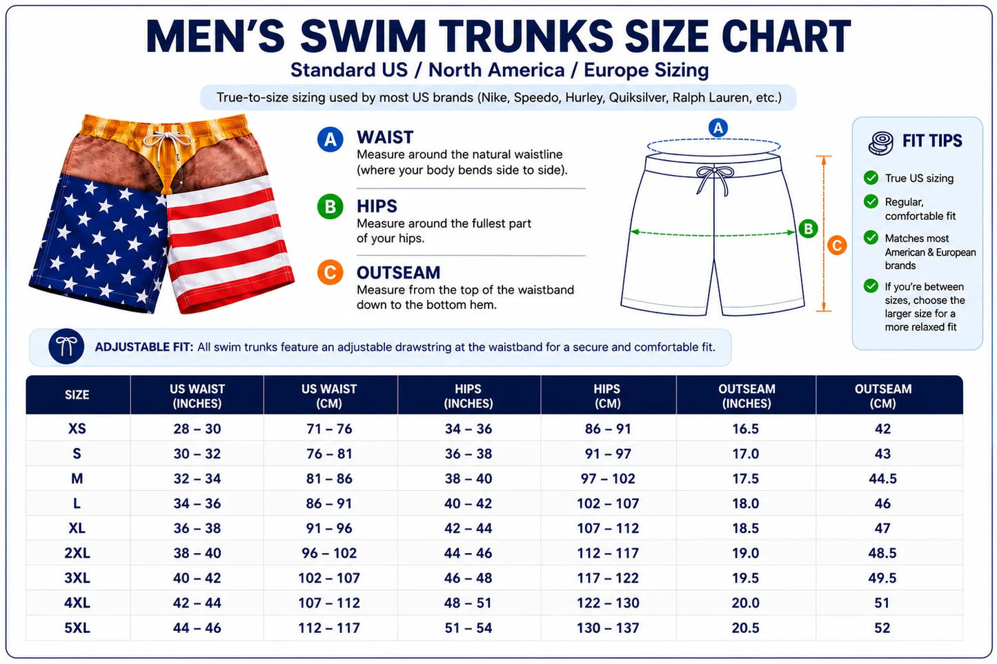 CheekyStripes™ Swim Trunks