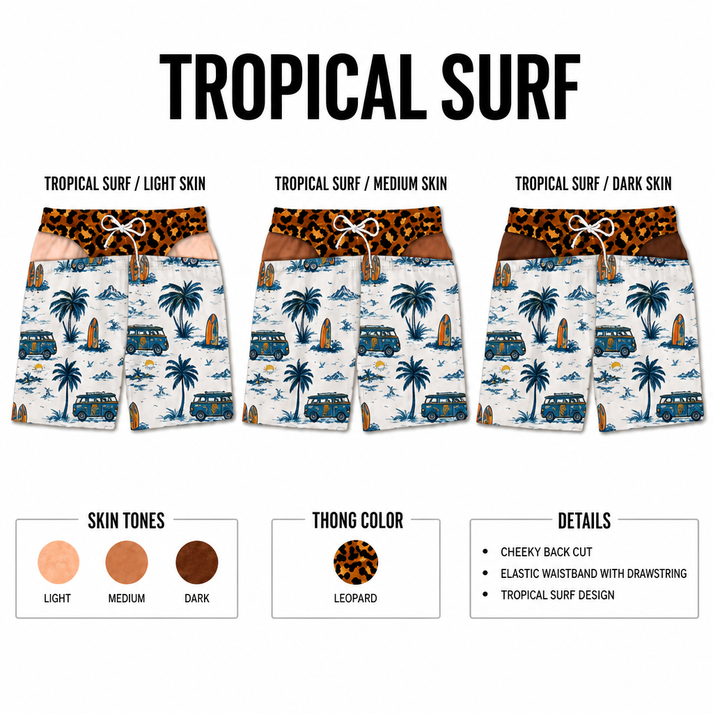 CheekyStripes™ Swim Trunks